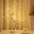 108 LED Tabletop Bonsai Tree Light Warm White Artificial Fairy Light Battery/Usb Twinkling Tree Lamp for Christmas Wedding Home